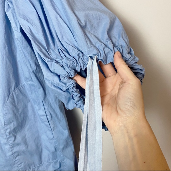 Lake Morning Cotton Mini Dress in Bluebell - Picture 7 of 12